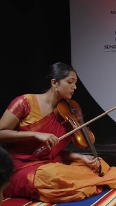 Harini Ganesh on the violin for Anandha Margazhi festival at MDnD Performance Centre. #mdnd #carnaticviolin #anandhamargazhi | MDnD