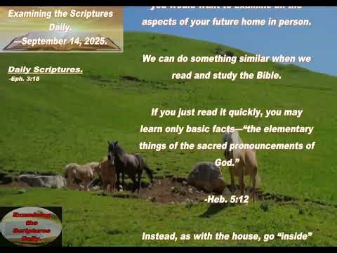 Examining the Scriptures Daily_ —September 14_ 2025