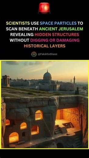 Breakthrough discovery as scientists map underground Jerusalem #Jerusalem #SpaceScience #CosmicRays