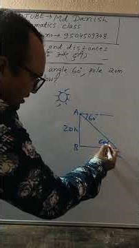Find Shadow Length in Seconds! 📐 | Sun's Angle of Elevation 60° #Shorts #MathsTricks #DanishMaths
