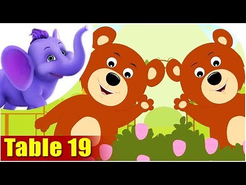 Multiplication Table Rhymes - Table 19 in Ultra HD (4K)