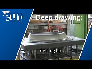 deep drawing - deicing lip, Tiefziehen von Metallblechen