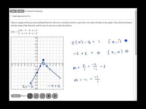 Piecewise Functions: Graphing: Two Linear Pieces