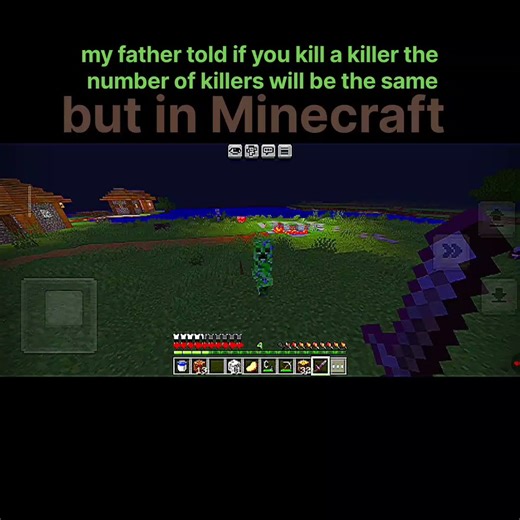 this thing cannot be true in the Minecraft 😂