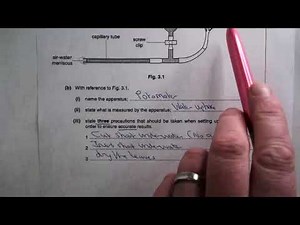 Precautions setting up a potometer