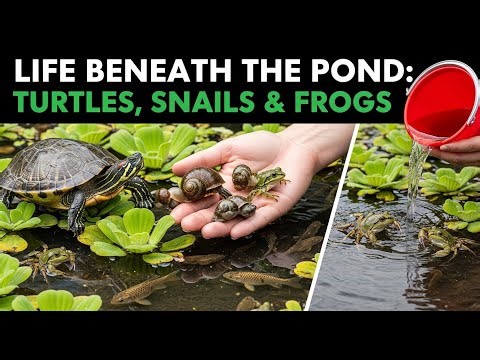 Life Beneath the Pond: Turtles, Snails, Frogs, and Fish in Harmony