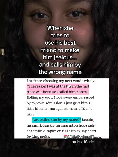 I was dying when she called his best friend by his name, team Kohen, from day one! If the roles in the After series were reversed (the FMC being a Hardin and the MMC being a Tessa), it would be this duet! If you love that amount of possessiveness, push and pull, hurt and comfort/healing, and plenty of spice, you'll love Little Broken Pieces! #mustreadromance #fypツ #sportsromance #curvyfmc #plussizefmc