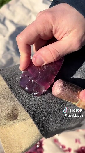 Creating a Stunning PINK Catseye Glass Spearhead