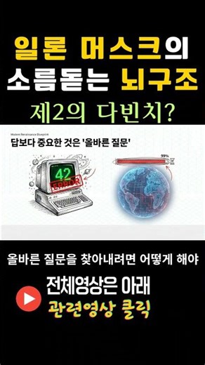 일론머스크의 소름돋는 뇌구조(제2의 다빈치??)#일론머스크#ElonMusk #DaVinci #인문학공부