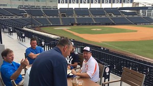 36 reactions | Campers enjoying dinner in the Bullpen Club after a long day of baseball and a meet & greet with top prospects Gleyber Torres and Chance Adams! | New York Yankees Fantasy Camp | Facebook