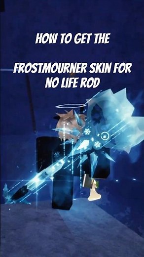 SHOWCASING the NEW FROSTMOURNER SKIN - No Life Rod 🧊 (Roblox Fisch)