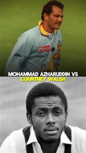 Mohammad Azharuddin vs Courtney Walsh. #indiancricket #indiancricketteam #cricketindia #cricketlover