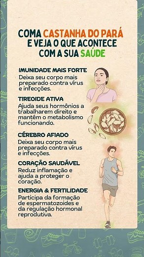 COMER CASTANHA DO PARÁ | Leia a Descrição! 💚 #bemestar #curiosidadesmedicas 👇