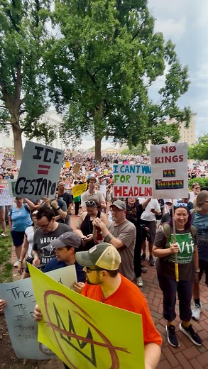 This is the resistance. It’s not close, it’s not coming soon, it is here. Join the resistance or join those in history who stood by while injustice prevailed!🗣️🇺🇸✊ Video is from No Kings day protest in Richmond, VA. #liberation #nokings #nokingsday #resisttrump #humanrights #activism | The Changemaker’s Diary