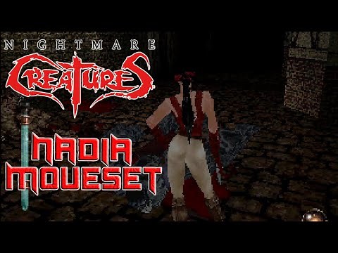 Nightmare Creatures(PS1) - Nadia / All Moves + inputs