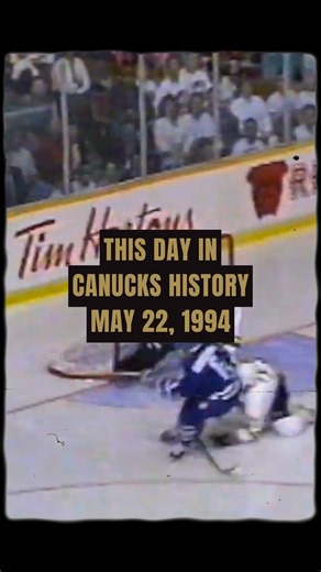 Vancouver Canucks History on Instagram: "This day in #Canucks history, May 22, 1994: Cliff Ronning’s late icebreaker, Kirk McLean’s second consecutive shutout help Vancouver to a 2–0 win over the Maple Leafs in Game 4, taking a 3–1 series lead. All footage courtesy of Hockey History Archive / YouTube"