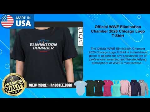 Official WWE Elimination Chamber 2026 Chicago Logo T-Shirt