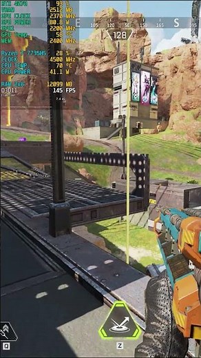 Apex Legends test on RTX 4070 Laptop (High settings 1440p) #apexlegends #rtx4070 #shorts #gaming
