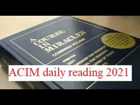 ACIM daily study - January 22, 2021