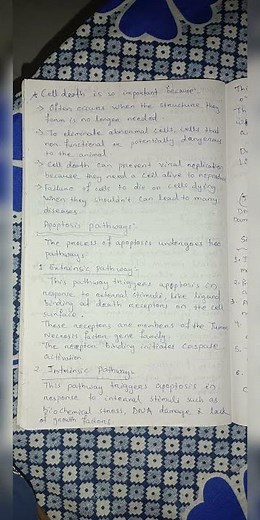 Apoptosis: Programmed cell death,cell biology #zoology #notes