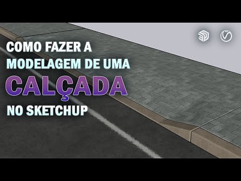 SKETCHUP - COMO FAZER MODELAGEM DE CALÇADA