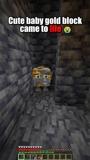 Cute baby gold came to life Minecraft #minecraft #shorts