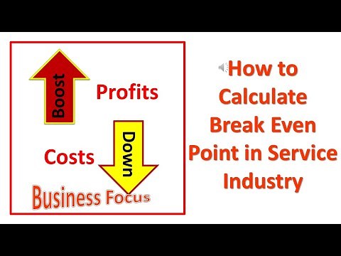How to Calculate Break Even Point in Service Industry