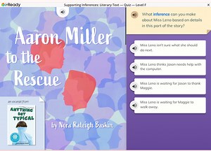 i-ReadySupporting Inferences: Literary Text - Quiz - Level FW... | Filo