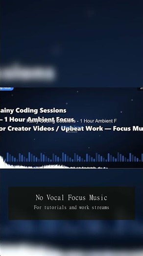 Rainy Coding BGM for coding stream | Sora Sound #Shorts