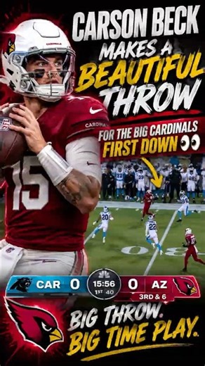 Carson Beck Drops a BEAUTIFUL Pass for Huge First Down 🔥 | Arizona Cardinals vs. Carolina Panthers