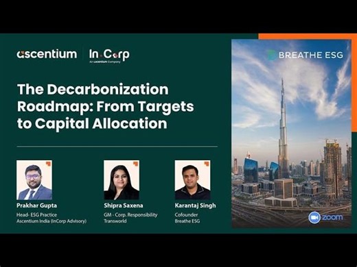 The Decarbonization Roadmap: From Targets to Capital Allocation | InCorp India