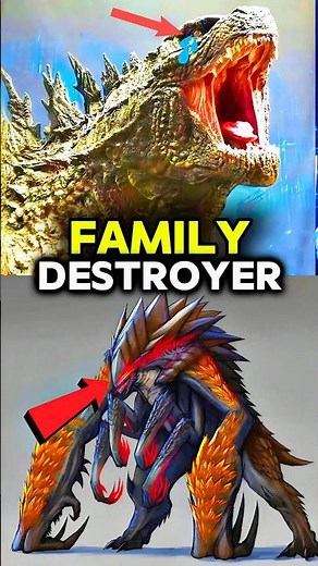 The MUTO Queen Killed Godzilla's Family😨#Godzilla #MUTOQueen #shorts