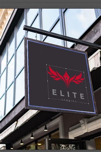 Signboard Logo Mockup in Photoshop