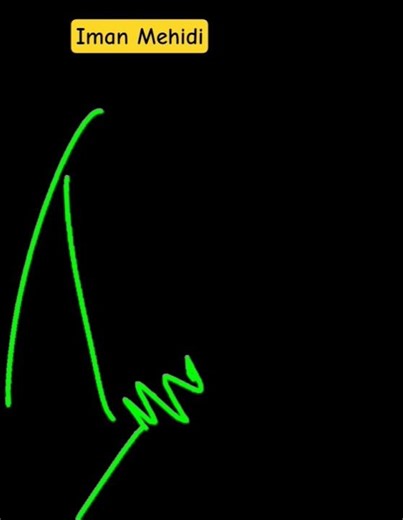 signature ideas for letter I 📛 Iman Mehidi signature #signature #signatureideas #ytshorts