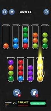 Ball Sort Puzzle Level 017 🧩 #ballsortpuzzle