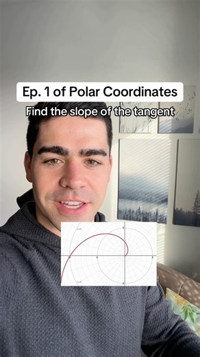 How to find the slope of tangent line in polar coordinates for calculus
