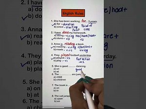 English Grammar Exercises with Rules and Answers | Quiz | Grammar |
