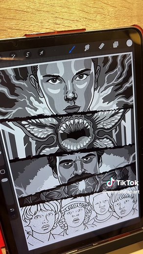 Coloriage Mystère Numérique inspiré de Stranger Things