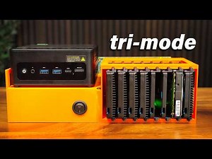 I made a custom tri-mode NAS...with a Mini PC
