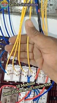 18 Modular Switch Board connection full video #viralvideo #electrical