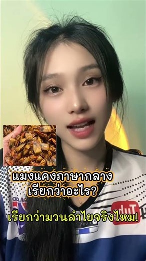 What is the Thai word for this insect, *Mang Kaeng*? #Ploy #LaoGirl