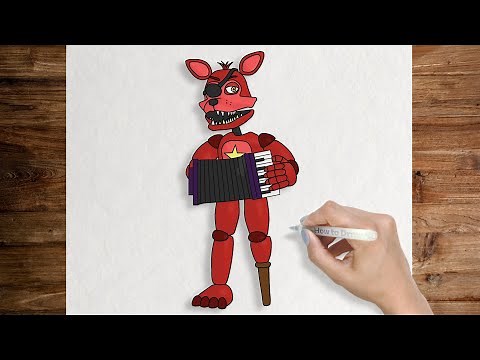 How to draw Rockstar Foxy