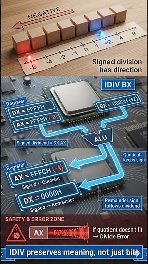 Signed Division Explained | Why CPUs Use IDIV