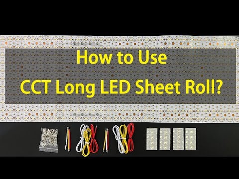 Customer Usage Demo: Super Long Flexible CCT LED Sheet Light Setup - superlightingled