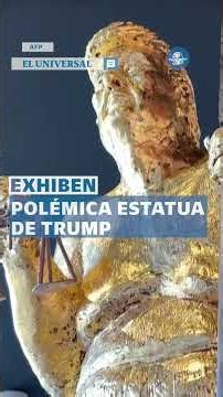 Estatua de Donald Trump desnudo en el Parlamento Europeo desata polémica #shorts