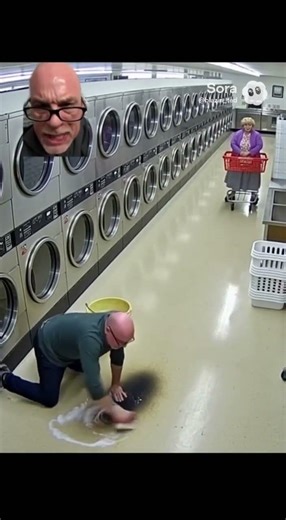 He's trying to wash... a shadow? 🧼👻 #shorts