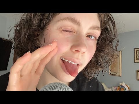 ASMR tongue swirls! with mouth sounds and whispers/slight inaudible
