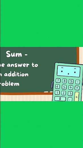 Math Vocabulary Sums