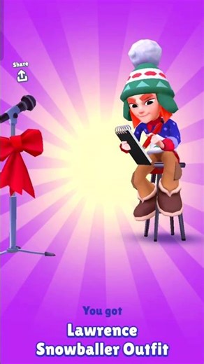 Unlocked Lawrence Snowballer Outfit in Subway Surfers #shorts #subwaysurfers