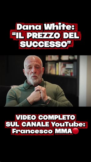 𝐈𝐋 𝐏𝐑𝐄𝐙𝐙𝐎 𝐃𝐄𝐋 𝐒𝐔𝐂𝐂𝐄𝐒𝐒𝐎❌ Un piccolo estratto del nuovo Speciale pubblicato sul Canale YouTube: 𝐅𝐫𝐚𝐧𝐜𝐞𝐬𝐜𝐨 𝐌𝐌𝐀🔴 NON PERDERTI IL VIDEO COMPLETO! - Ti ricordo di seguirmi per rimanere sempre aggiornato su tutti i nuovi contenuti in uscita e, come ogni settimana, 𝐃𝐎𝐍’𝐓 𝐁𝐋𝐈𝐍𝐊! #danawhite #latooscuro #ufc #inchiesta #artimarziali